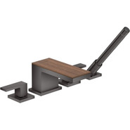 Смеситель для ванны Axor MyEdition 47432330, чёрный/орех, Цвет производителя: чёрный, орех - фото 