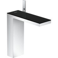 Смеситель для раковины высокий Axor MyEdition 47022000, хром/чёрное стекло, Цвет производителя: хром, чёрное стекло - фото 