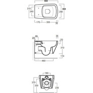 Унитаз подвесной безободковый Simas Baden Baden BB18bi - фото 5