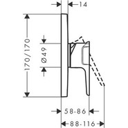 Смеситель для душа Axor Citterio E 36655000 - фото 2