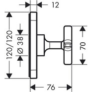 Переключатель Axor Citterio E 36771000 - фото 2