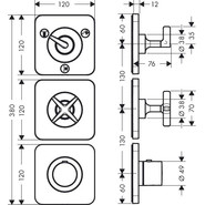 Смеситель для душа с термостатом Axor Citterio E 36704000 - фото 3