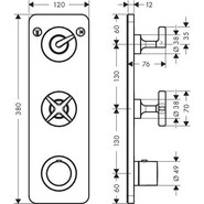 Смеситель для душа с термостатом Axor Citterio E 36703000 - фото 4