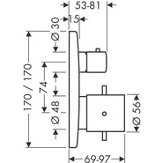 Смеситель для ванны с термостатом Axor Starck 10726000 - фото 2