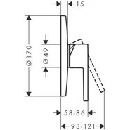 Смеситель для душа Axor Starck 10614000 - фото 2