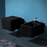 Унитаз подвесной Simas Frozen FZ18nero, Цвет производителя: чёрный - фото 2