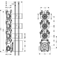 Скрытая часть Axor ShowerSolutions 10750180 - фото 2
