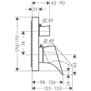 Смеситель для ванны Axor Starck Organic 12415000 - фото 5