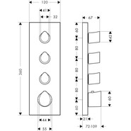 Смеситель для душа с термостатом Axor Starck Organic 12717000 - фото 4
