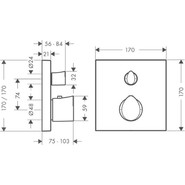 Смеситель для ванны с термостатом Axor Starck Organic 12716000 - фото 3