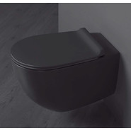 Унитаз подвесной безободковый Simas Vignoni VI18nero bril, Цвет производителя: чёрный - фото 2