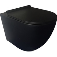 Унитаз подвесной безободковый Simas Vignoni VI18nero bril, Цвет производителя: чёрный - фото 