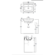 Раковина подвесная Simas Baden Baden 60 см BB10bi*1 - фото 4