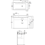 Раковина с консолью Simas Frozen 100 см FZ12bi*0 - фото 3