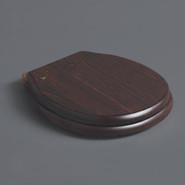 Сиденье с крышкой для подвесного унитаза Simas Londra микролифт, цвет дерево LO008S noce/cr - фото 