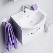 Тумба подвесная с раковиной Aqwella Аллегро 50 см Agr.01.05/1 - фото 3