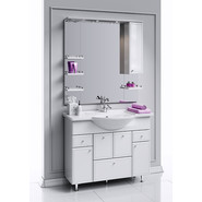 Зеркало-шкаф Aqwella Барселона 100 см Ва.02.10 - фото 2