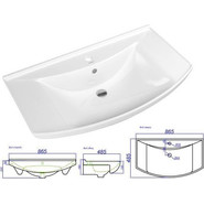 Тумба напольная с раковиной Aqwella Франческа 85 см FR0108 - фото 6