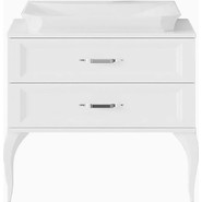 Тумба напольная с раковиной Aqwella La Donna 85 см LAD0108W, Цвет фасада: белый - фото 2