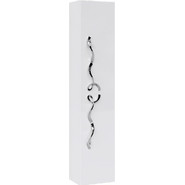 Пенал подвесной Aqwella Clarberg Due amanti 25 см Due.05.25/W/CR, белый/серебро - фото 