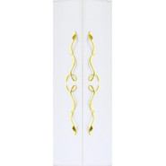 Пенал подвесной Aqwella Clarberg Due amanti 50 см Due.05.05/W/GL, белый/золото - фото 