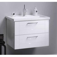 Тумба подвесная с раковиной Aqwella Манчестер 80 см MAN01082 - фото 