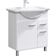 Тумба напольная с раковиной Aqwella Корсика 75 см KOR0107 (Раковина Стиль 75) - фото 