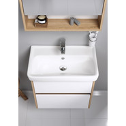 Тумба подвесная с раковиной Aqwella Сити 50 см CI0105DB, дуб балтийский, Цвет фасада: дуб балтийский - фото 2