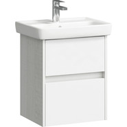 Тумба подвесная с раковиной Aqwella Сити 50 см CI0105DK, дуб канадский, Цвет фасада: дуб канадский - фото 