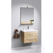 Зеркало Aqwella Фостер 60 см FOS0206DS, дуб сонома - фото 2