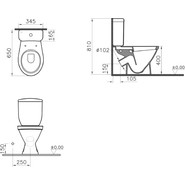 Унитаз-компакт Vitra Norm Blanc 9837B099-7201 с крышкой термопласт с микролифтом - фото 4