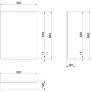 Зеркало Cersanit Melar 50 см LU-MEL, белый - фото 5