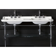 Раковина с консолью двойная Kerasan Waldorf 150 см 4143K1bi/cr*1 - фото 