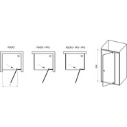 Душевая дверь Ravak Pivot PDOP2 100 см 03GA0100Z1 белый/хром/прозрачное - фото 4