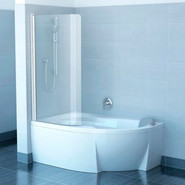 Шторка для ванны Ravak Rosa CVSK1 140/150 7QLM0100Y1 L белый/прозрачное - фото 2