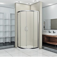Душевое ограждение Bas Infinity R-80-G-CH 80х80 см, хром/матовое - фото 