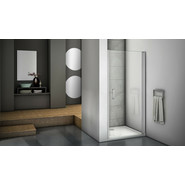 Душевая дверь Bas Mokka DR-90-C-WE 90 см алюминий/прозрачное - фото 2