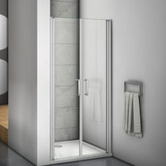 Душевая дверь Bas Mokka SD-100-C-WE 100 см алюминий/прозрачное - фото 