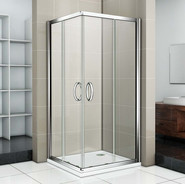 Душевое ограждение Bas Infinity CR-90-C-CH 90х90 см, хром/прозрачное - фото 