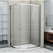 Душевое ограждение Bas Infinity R-120-C-CH 120х80 см, хром/прозрачное - фото 