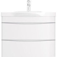 Тумба подвесная с раковиной Am.Pm Like 80 см M80FHX0802WG, белый глянцевый - фото 