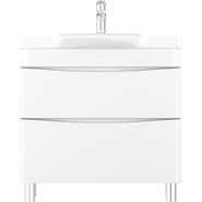 Тумба напольная с раковиной Am.Pm Like 80 см M80FSX0802WG, белый глянцевый - фото 