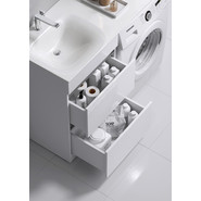 Тумба напольная с раковиной-столешницей Aqwella Forma 115 см FOR01052 L, 2 ящика - фото 4