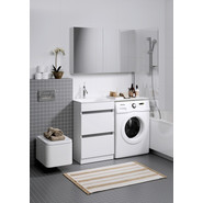 Тумба напольная с раковиной-столешницей Aqwella Forma 115 см FOR01052 L, 2 ящика - фото 5