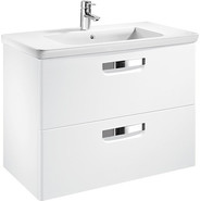 Тумба подвесная с раковиной ROCA The GAP 60 см ZRU9302734, белый - фото 