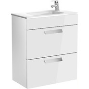 Тумба подвесная с раковиной ROCA DEBBA 60 см ZRU9302708, белый - фото 