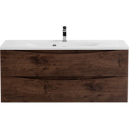 Тумба подвесная с раковиной BelBagno MARINO-1200-2C-SO-RW-P 120 см, Rovere Moro - фото 