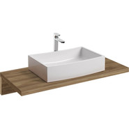 Столешница Ravak Formy L 100 см X000000837, тёмный орех - фото 2