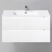 Тумба подвесная с раковиной BelBagno ETNA-900-2C-SO-BL-P 90 см, Bianco Lucido, Цвет фасада: Bianco Lucido - фото 