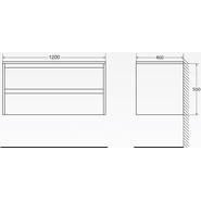 Тумба подвесная с раковиной BelBagno KRAFT-1200-2C-SO-PP 120 см, Pino Pasadena - фото 5